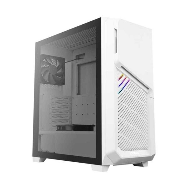 Antec DP502 Flux White Tempered Glass RGB Mid-Tower ATX Case  White